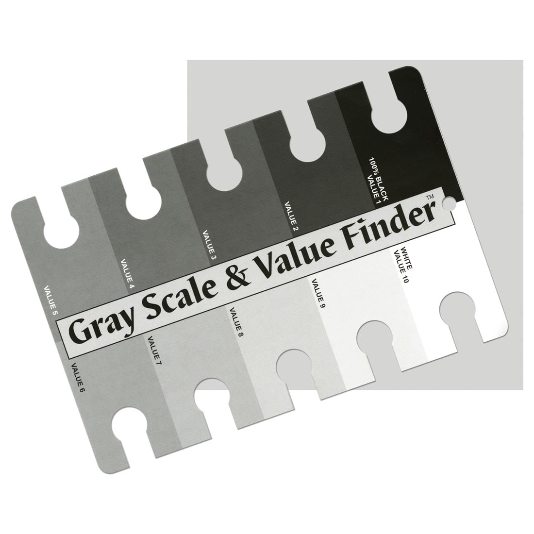 2 pack) The Color Wheel Company Gray Scale & Value Finder-4
