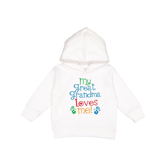 Inktastic My Great Grandma Loves Me for Grandson Toddler Hoodie