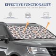 thumbnail image 4 of Saiise Turtle for Foldable Car Sun Shades (2-Pack) Offer Sun Protection with an Easy-fold Design for Convenient Windshield Shading-Small, 4 of 6