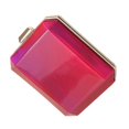 thumbnail image 1 of Mirror Effect Evening Clutch Bag Durable Cross Body Chain Handbag Stylish Party Accessory for Women Unique Design for Prom and Evening Events, 1 of 5