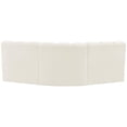 thumbnail image 6 of Bowery Hill Contemporary Soft Cream Velvet Modular Sectional, 6 of 8