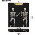 thumbnail image 2 of FMSHPON Gothic Skull Clipboard Hardboard Wood Nursing Clip Board and Pull for Standard A4 Letter 13x9 inches, 2 of 7
