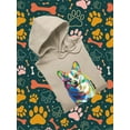 thumbnail image 3 of Colorful Welsh Corgi Walking Hoodie Men -Image by Shutterstock, Male 3X-Large, 3 of 4