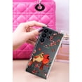 thumbnail image 3 of WIRESTER Transparent Soft Gel TPU Clear Case Slim Protective Cover for Samsung Galaxy S22 Ultra 6.8" 2022, Red Cardinal Lovebird, 3 of 3
