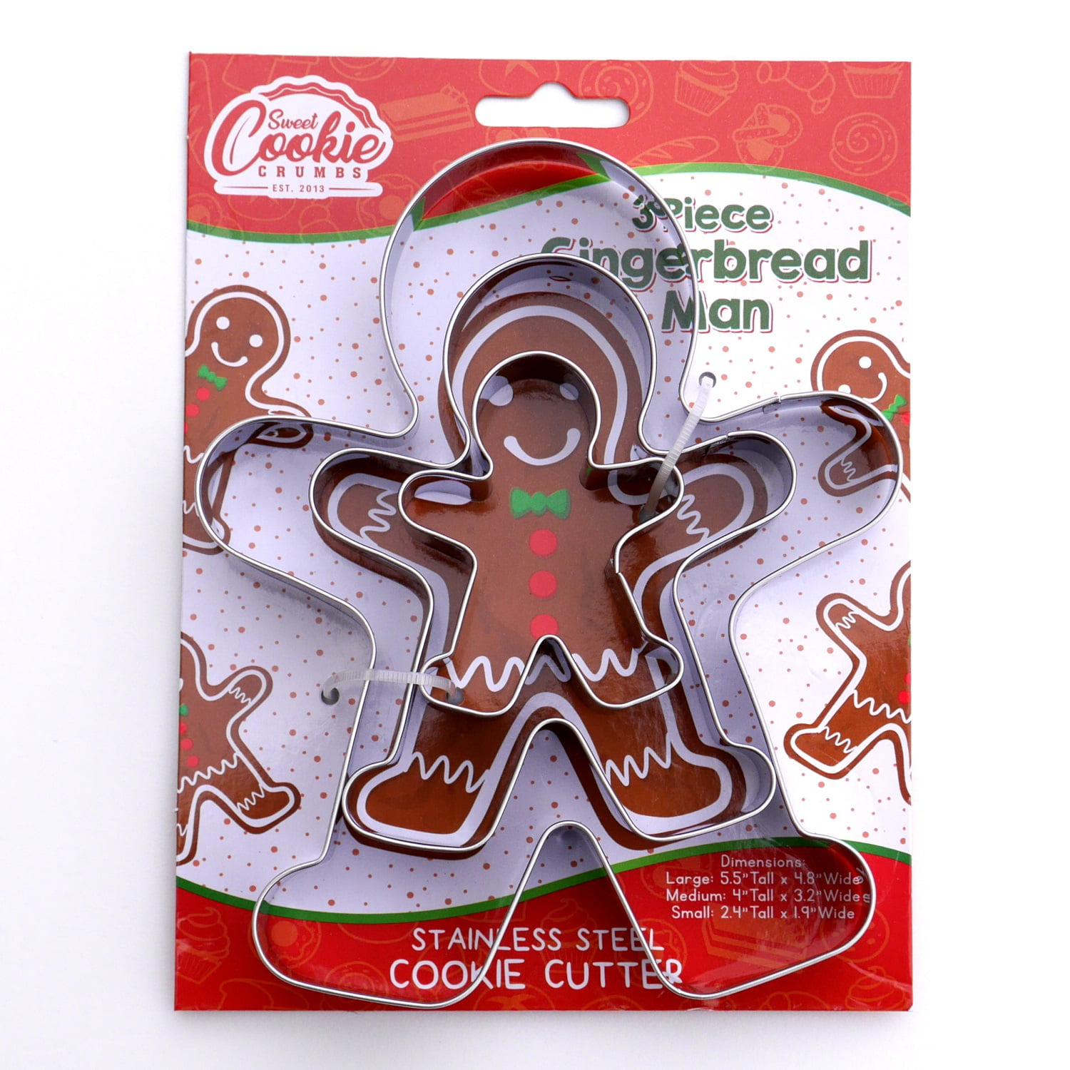 Wilton Gingerbread Man Woman 4pc Cookie Cutter Set for sale online