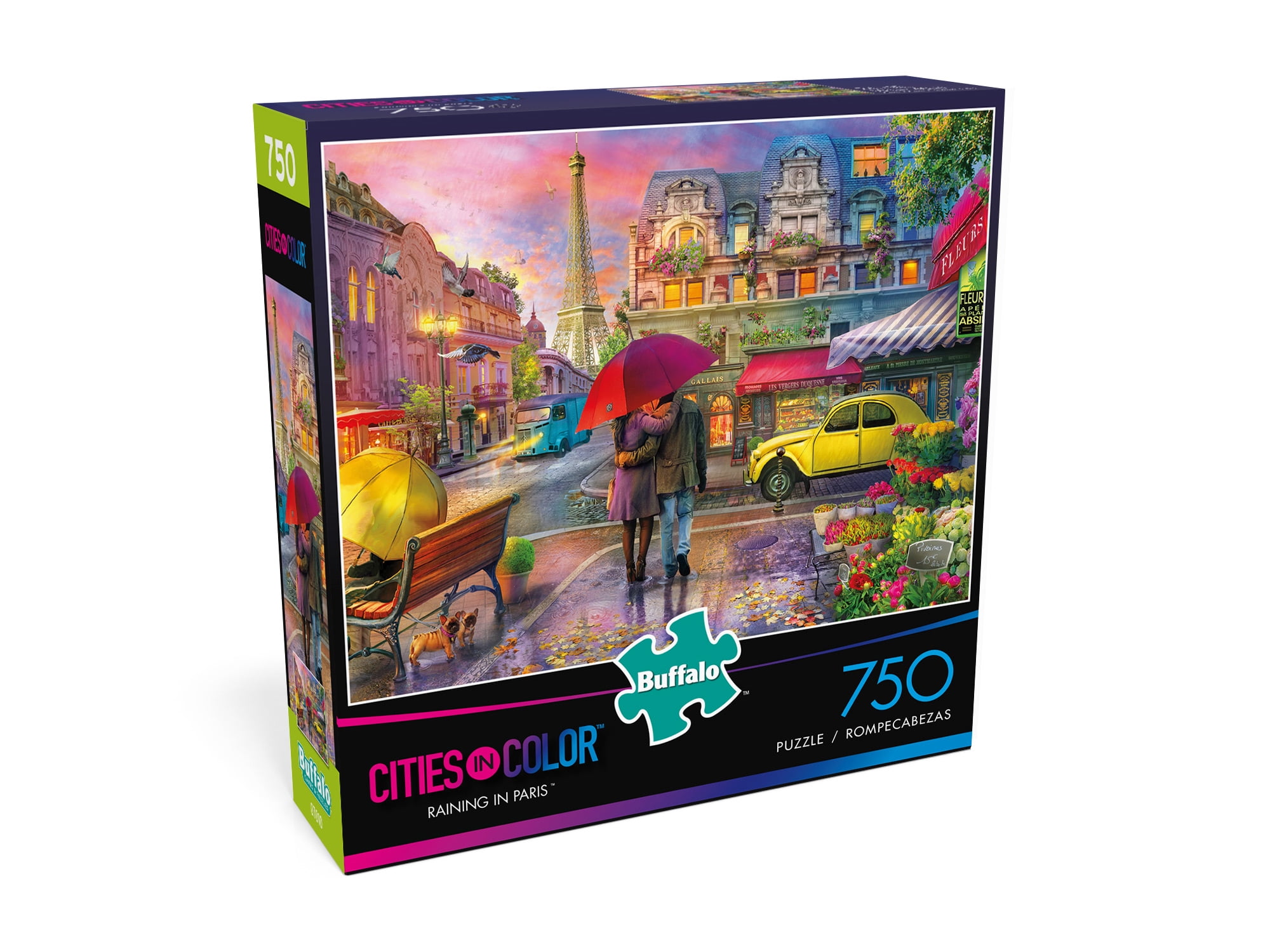 Buffalo Games - Cities in Color - Raining in Paris - 750 Piece Jigsaw Puzzle