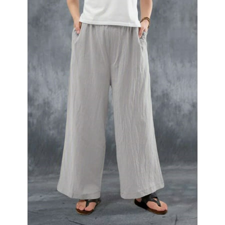 New Women's Wide Leg Pants Summer Wear Loose Casual Pants Long Pants ...