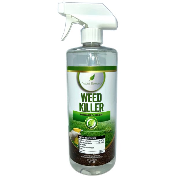 Natural Elements Weed Killer Glyphosate Free Safe Around Children, Pet Safe Natural