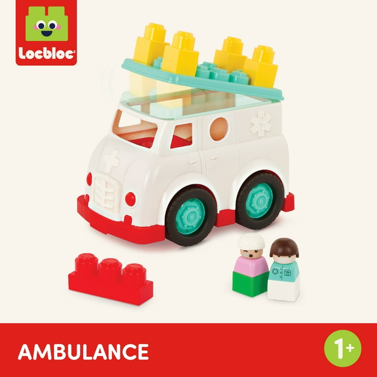 Battat Ambulance Toy with Building Blocks photo 4