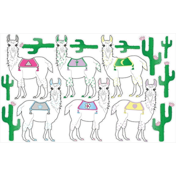 Llama Wall Decals Stickers/Llama Nursery Wall Decor