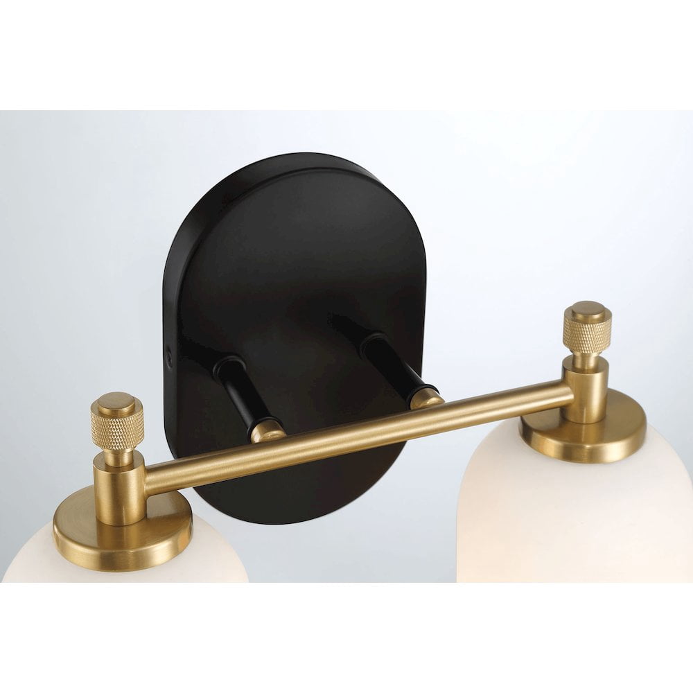 Ashcroft Furniture Vortex Two Lights Vanity in Traditional Style for Over Bathroom