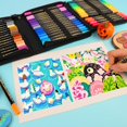 thumbnail image 3 of Juego de rotuladores de pintura acrílica de doble punta, 48 colores, de Colpart, 3 of 7