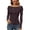Brown*, variant on MJDVSOL Women's T-Shirt Contrast Color Polka Dot Casual Tee Shirts Slim Fit Long Sleeve Tops Comfortable Breathable Classic Seaside Tees