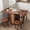 Walnut, variant on Conate Extendable Rattan Dining Table for 4-6 People, 4-in-1 Folding Wooden Dining Room Table with Storage Cabinet for Small Spaces, Home Office