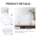 thumbnail image 3 of OULII White PP Water Pitcher with Faucet Cold Water Dispenser for Home and Office, 3 of 6