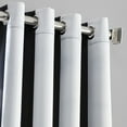thumbnail image 2 of Awning Black & Fog White Stripe Grommet Blackout Room Darkening Curtain(1 Panel), Awning Black & Fog White, 50W X 96L, 2 of 6