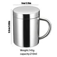 thumbnail image 3 of EUDIDV Coffee&nbsp;Mug,Stainless Steel Coffee Mug Of Double Wall Insulated Travel Mugs Shatterproof BPA Dishwasher Safe,Decorative Mug, 3 of 7