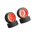 thumbnail image 1 of fastboy WLtoys 144001 124018 124019 Ensemble de Pneus en Caoutchouc de Voiture RC Performance de Course Rouge 1Set, 1 of 6