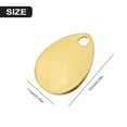 thumbnail image 2 of 50pcs Smooth Sequins Fishing Attractor Spinner Metal Spoon VIB Lure Blades gold, 2 of 9