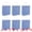 Royal Blue, variant on Unique Bargains 6Pcs Elegant Diagonal-stripe Gift Bag with Handles Red 6.3" x 3.1" x 8.7"