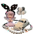 thumbnail image 1 of Decoración de interiores femenina y refinada, hecha a mano, tanto para mujeres como para hombres, estilo 4 accesorios encantadores para el automóvil, 1 of 5