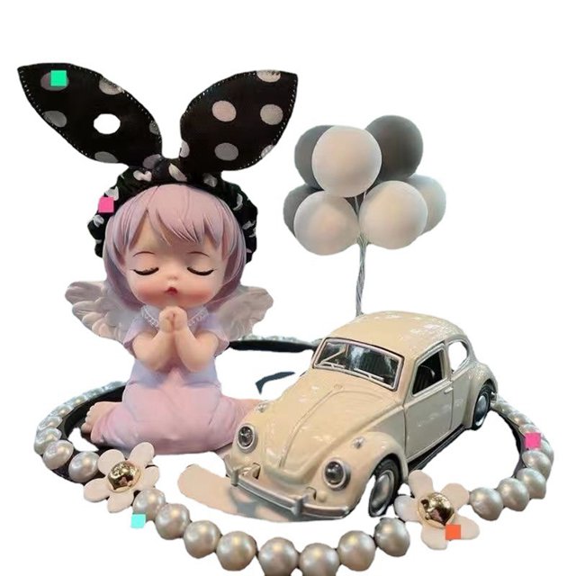 Decoración de interiores femenina y refinada, hecha a mano, tanto para mujeres como para hombres, estilo 4 accesorios encantadores para el automóvil