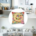 thumbnail image 5 of Board Game Decorative Throw Pillow CaseVarious Kinds of Animals Bee Butterfly Ant Ladybug Theme Spring Meadow, Cushion Cover for Couch Living Room Car,  Multicolor, 5 of 7