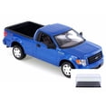 thumbnail image 1 of Diecast Car & Display Case Package - 2010 Ford F-150 STX Pick Up Truck, Blue - Maisto 34270 - 1/24 Scale Diecast Model Toy Car w/Display Case, 1 of 3