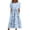 Womens Dresses-Sky Blue, variant on Homenesgenics Womens Dresses Plus Size Short Sleeve Clearance Spring Summer 2025 Women's Holidays Party Casual Round Neck Zipper Folding Floral Printed Dresses