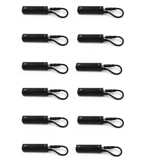 12pcs Guitar Interface I-Rig Converter Replacement for Phone Guitar Audio Interface Guitar Tuner Guitar Line Converter