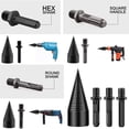 thumbnail image 5 of 3 pcs Wood Splitter Firewood Drill Bit, Firewood Drill Bit Wood Splitter, Screw Cone Driver Log Splitter, Firewood Kindling Splitter Screw for Household Electric Drill (42MM), 5 of 5