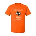 thumbnail image 2 of Wild Bobby, I Love You To Texas And Back Plaid Pop Culture Men's Graphic T-Shirt, Orange, Small, 2 of 3
