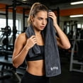thumbnail image 5 of Microfiber Gym Sweat Towel 30x100cm, Quick Dry Soft Absorbent Sports Towel, Fitness Workout Towel for Yoga Running and Gym 6 Colors, 5 of 6