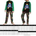 thumbnail image 2 of Conjunto De Pijamas De 2 Piezas Conjunto de pijama familiar de 2 piezas Conjunto de ropa de dormir de estilo navideño con estampado de pato informal Cgtredaw Niño Verde 2-3T para Niño, 2 of 7