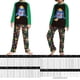 thumbnail image 2 of Conjunto De Pijamas De 2 Piezas Conjunto de pijama familiar de 2 piezas Conjunto de ropa de dormir de estilo navideño con estampado de pato informal Ygjytge Niño Verde 13-14T para Niño, 2 of 6
