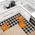thumbnail image 3 of Fall Kitchen Rugs and Mats Set of 2 Thanksgiving Halloween Kitchen Rug Non Slip Backing Fall Decorations for Home Seasonal Farmhouse Fall Holiday Autumn Kitchen Floor Mat, 3 of 6