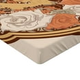 thumbnail image 2 of Ambesonne Ethnic Fitted Sheet, Hippie Girl Floral, Twin XL Size, Brown, 2 of 3