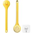 thumbnail image 1 of wonima11 Little Yellow Eagle Bath Brush, Softer bristles, Long Handle, Suitable for Children Aged 3-12, Cleaning Sweat Stains and Beauty Bath, Wet or Dry Brush, Bath Brush (14 inch, Lemon Yellow), 1 of 1