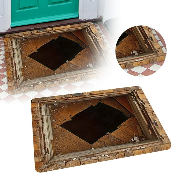 Tapis de Porte en Boue à Piège Visuel Entretien Facile Absorbant l'Eau Tapis d'Entrée pour Salle de Bain et Cuisine" Couvertures Mignonnes Couverture pour Travailler à un Bureau Jeté Mi-Moderne Couverture Jetée pour Hommes pour Canapé Tapis de Sol