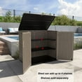 thumbnail image 5 of Mondawe 34.3"D x 53.2"W x 47.1"H Resin Outdoor Storage Shed with Reinforced Floor, 5 of 9