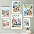 thumbnail image 2 of Positano,Amsterdam,Lisbon,Barcelona,London,Florence,Switzerland,Rome,Cappadocia,Paris,Capri,Venice Travel Poster Gift Home Decor, 2 of 5