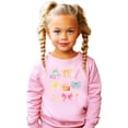 thumbnail image 2 of Pastel Coquette Birthday Things Sweatshirt for Toddlers, Kids & Teens Girly Party Sweater Pink Sweatshirt 2T, 2 of 5