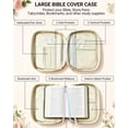 thumbnail image 5 of Soda Candy Handbags for Women Quilted Bible Cover Case Large Bible Bags Organizer Carrying Case for Girls Bible Study Supplies Accessories Christian Gifts for Women, 5 of 7