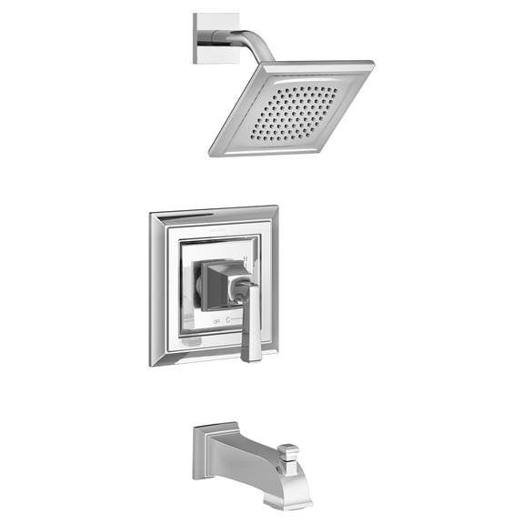 American Standard Town Square S 1.75 gpm/6.8 L/min Tub and Shower Trim Kit With Water-Saving Showerhead, Double Ceramic Pressure Balance Cartridge With Lever Handle