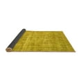 thumbnail image 2 of Ahgly Company Indoor Square Abstract Yellow Contemporary Area Rugs, 3' Square, 2 of 4