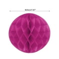 thumbnail image 2 of Uxcell Paper Pom-Poms Flower Balls 8 Inch Paper Tissue Flower Balls for Party Wedding Decoration Pack of 6,Rose Red, 2 of 6