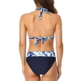 thumbnail image 4 of Charmo Womens Halter Bikini Swimsuit High Cut 2 Piece Bathing Suits, 4 of 8