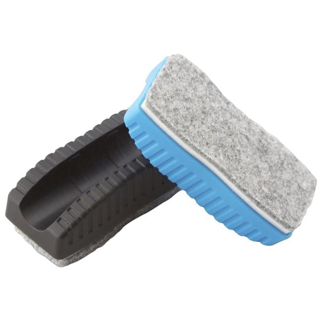 KleenSlate 2020729 Eraser & Clip for Small Dry Erase Markers, Black & Blue Pack of 10