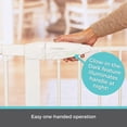 thumbnail image 2 of Toddleroo by North States Bright Choice Auto-Close Baby Gate with Door. Pressure Mounted Baby Gate for Doorways, Child Gate Fits Openings 29.75” to 40.5” Wide. (30 Tall, White), 2 of 5