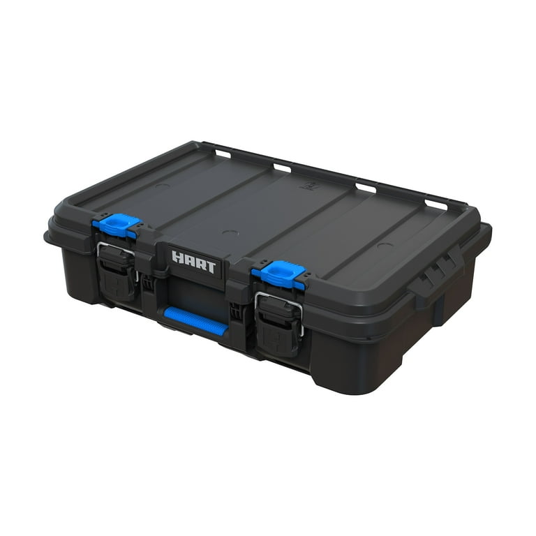 HART Stack System Tool Box with Small Blue Organizer & Dividers, Fits  HART's Modular Storage System 